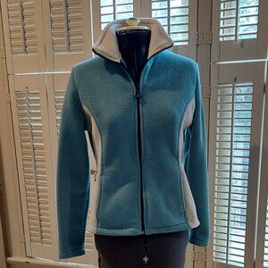 Avalanche Polartec Full Zippered Light Blue & White Jacket Size S